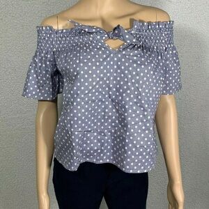 Paper Crane Women's Off Shoulder Baby Doll Crop Top